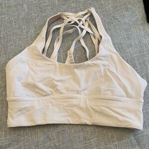 Lululemon white sports Bra